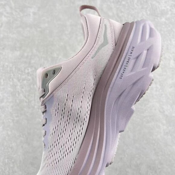 Hoka One One Women's Sneakers in Light Pink and Lavender - Picture 7 of 9